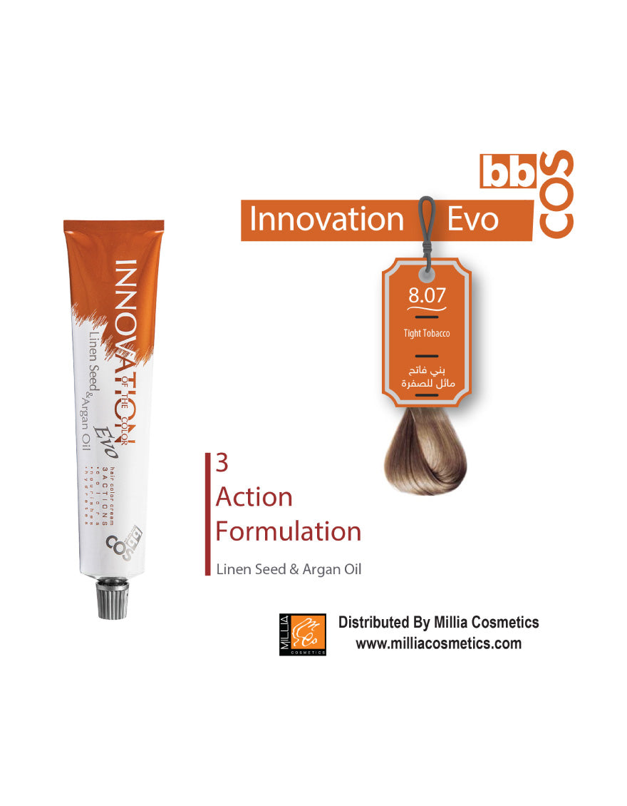Innovation Hair Color 100 ml- 8.07