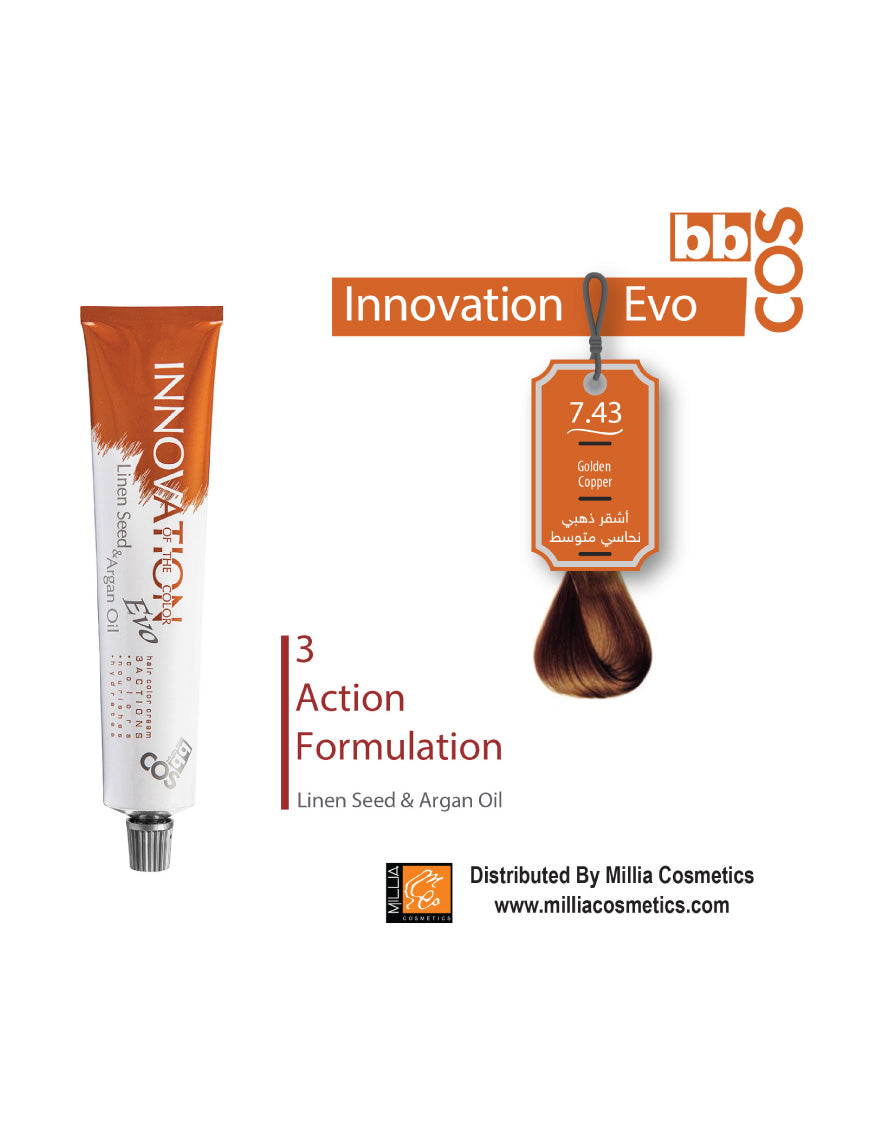 Innovation Hair Color 100 ml- 7.43