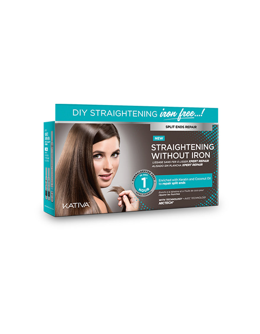 Kativa Hair Straightening without Iron Blue
