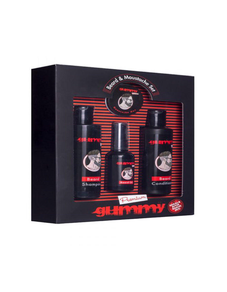 Gummy Premium Beard & Moustache Set