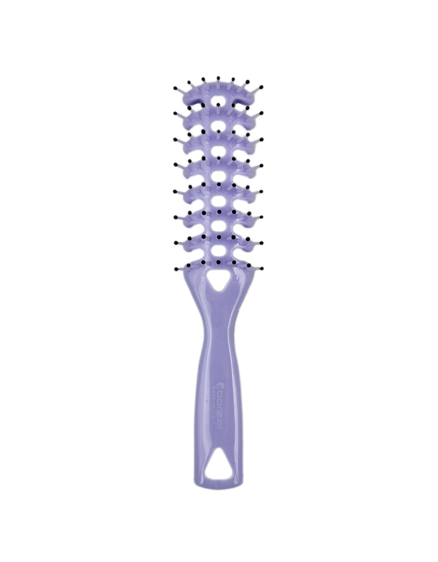 Boreal Family Skeleton Hairbrush Italy -633/D - Purple - Effective Detangling and Styling