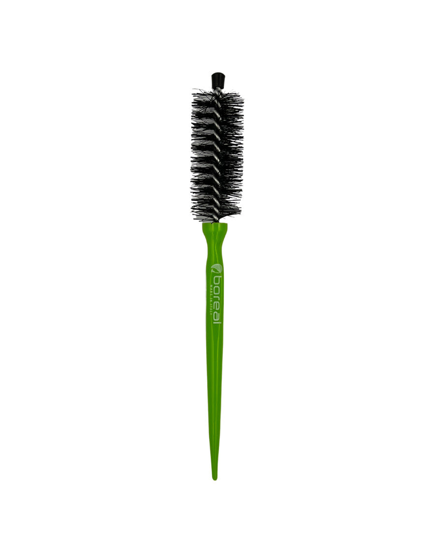 Boreal Family Roller Hairbrush Linea Italy 32mm -510/D - Green - Smooth and Defined Hairstyles
