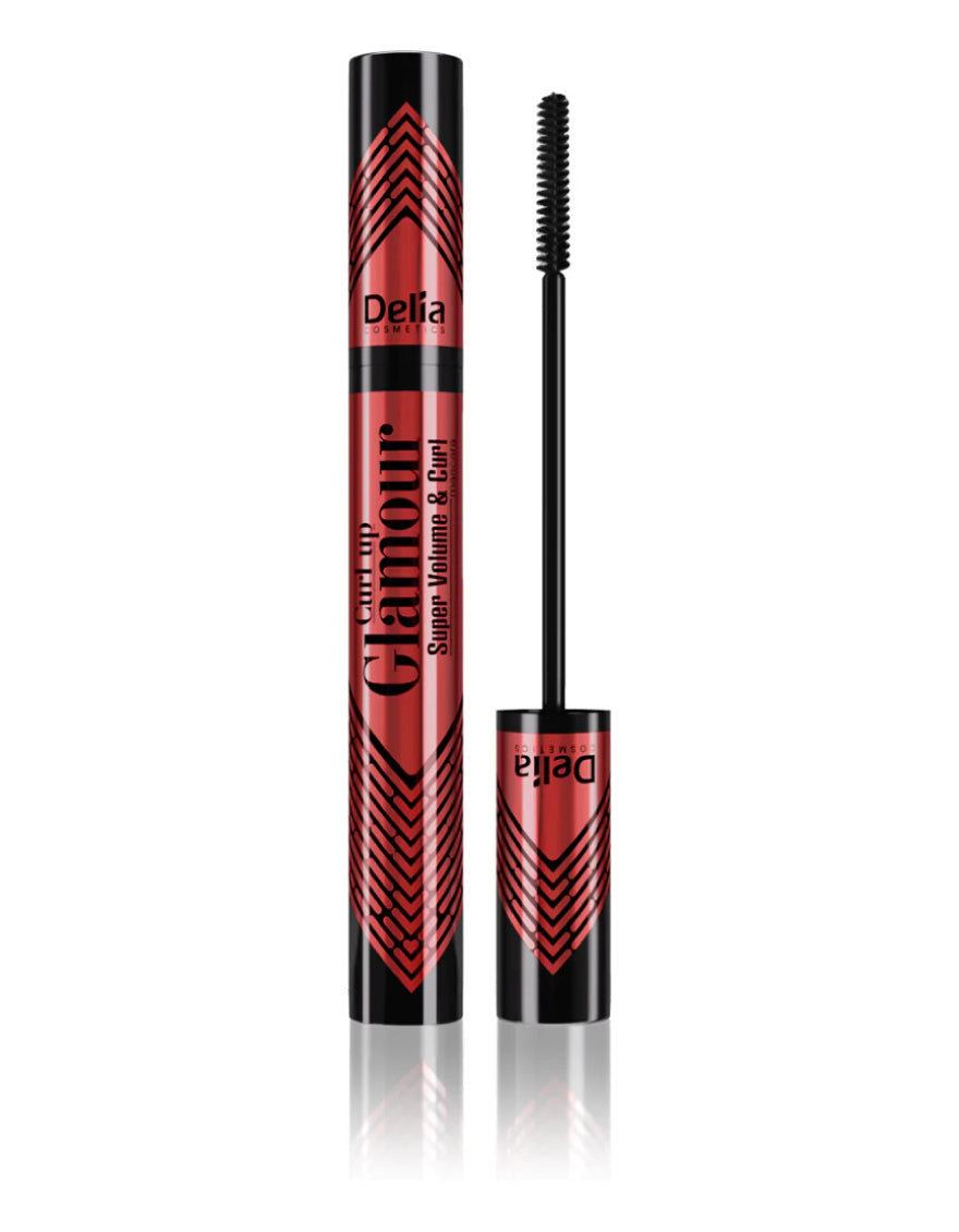 Delia Glamour Mascara Super Volume & Curl ) Red (