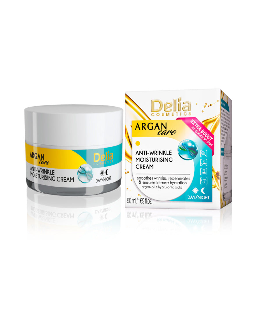 Delia Argan Care Moisturizing Cream with Hyaluronic Acid 40+ 50ml