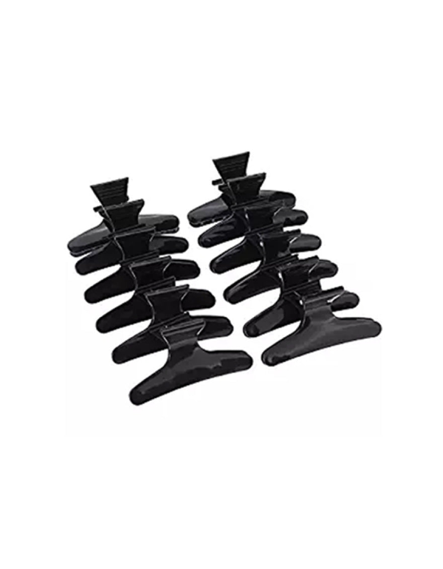 Butterfly Hair Clip 12Pcs E-49 Black