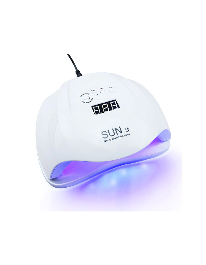 Nail lamp with UK Plug 54W Model Sun X - White