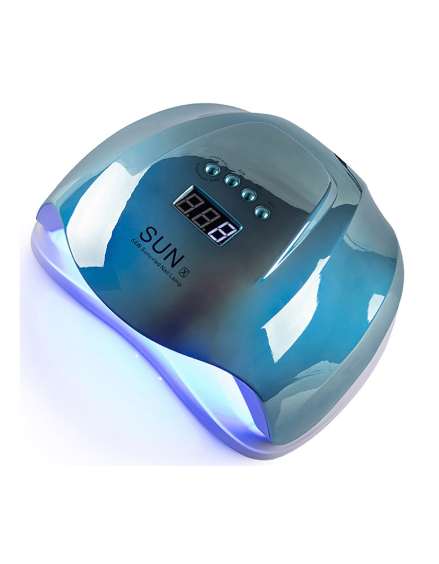 Nail lamp with UK plug 54W Sun X - Metallic Blue