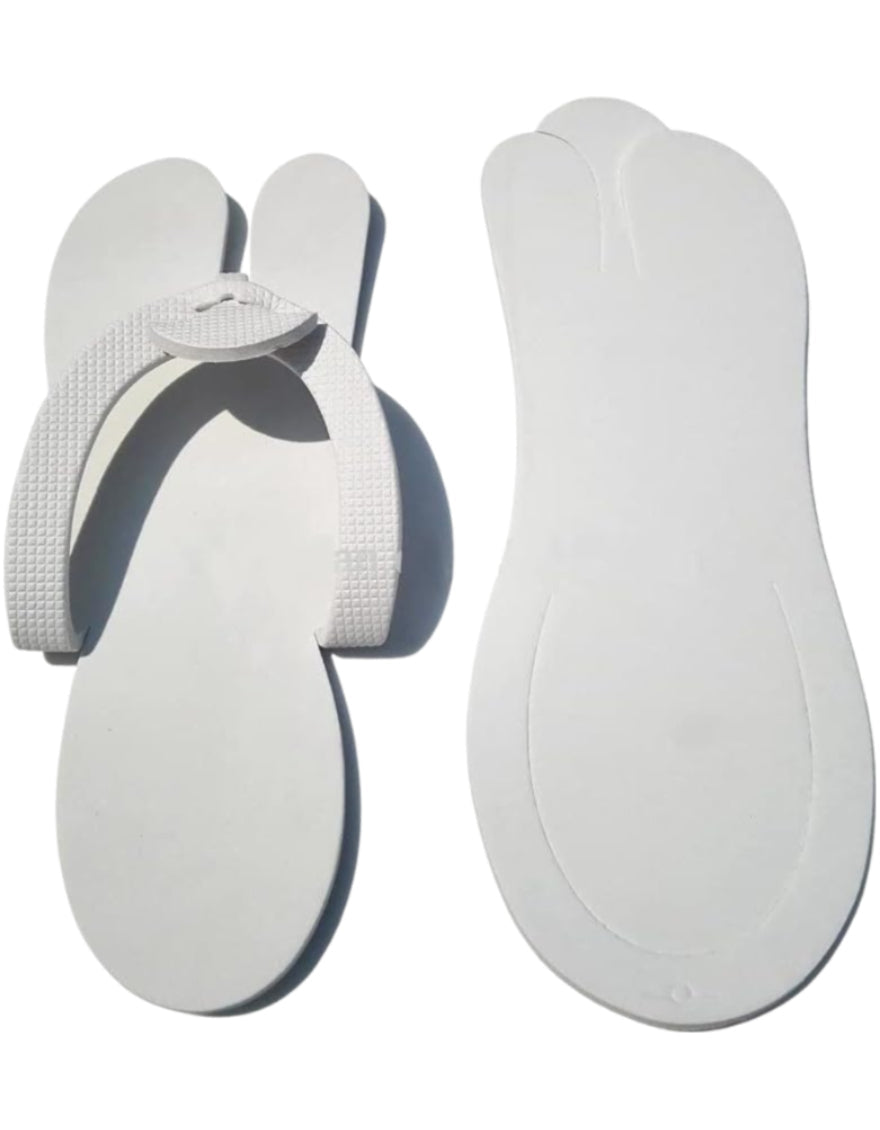 Pilot Disposable Eva Slippers (12 Pcs) - Classic White