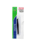 Jully France Eyebrow Tweezer 9.5 cm JF-1346 Black - for Precise and Com- fortable Eyebrow Grooming