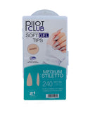Pilot Club Medium Stiletto Tips )240 Pcs(- Ivory