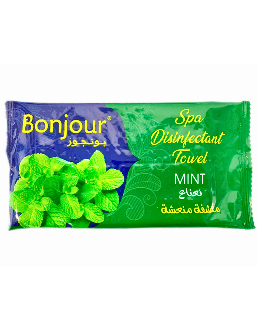 Bonjour Refreshing Wet Towel Pack - Energizing and Zesty - 25 Pcs