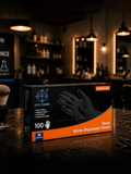 Max Care Black Nitrile Disposable Gloves Medium Powder Free 100 Pcs