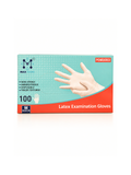 Max Care Disposable Latex Gloves Medium Powdered 100 Pieces Box