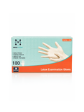 Max Care Disposable Latex Gloves Medium Powder Free 100 Pieces Box