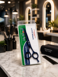 JF Titanium Blue Scissor 6.0 inch Professional Hair Cutting Shears