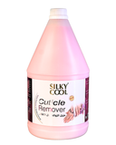 Silky Cool Cuticle Remover 1 Gallon Pink – Professional Nail Cuticle Remover with Glycerin, Gentle Cuticle Softener for Manicure & Pedicure, Removes Dead Skin, Salon Nail Technician Supplies
