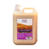 Silky Cool 5L Professional Hair Conditioner – Nourishing Bulk Conditioner with Keratin, Aloe Vera, Milk, Olive, Protein & Natural Extracts for Frizz Control & All Hair Types
