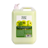 Silky Cool 5L Professional Hair Conditioner – Nourishing Bulk Conditioner with Keratin, Aloe Vera, Milk, Olive, Protein & Natural Extracts for Frizz Control & All Hair Types
