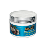 Silky Cool Coconut Exfoliator Cream for Face & Body, Hydrating Skin Scrub with Coconut Oil, Gentle Moisturizing Exfoliating Cream, 350 ml