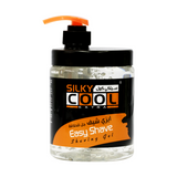 Silky Cool Easy Shave Gel for Normal & Sensitive Skin – Menthol Shaving Gel with Pump , Anti-Irritation, Razor Burn Protection – 500ml, 1000ml, 1500ml for Barbers & Men