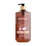 Millia Onion Oil Conditioner (500 ml)  – Strengthening Hair Conditioner with Argan Oil, Keratin, and Aloe Vera for Soft, Shiny, and Healthy Hair