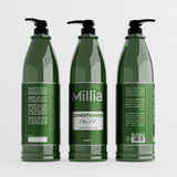 Millia Conditioner 3 Litre – Professional Hair Moisturizer with Argan, Black Seed, Coconut, Olive Oil, and Rosemary for All Hair Types