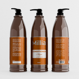 Millia Conditioner 3 Litre – Professional Hair Moisturizer with Argan, Black Seed, Coconut, Olive Oil, and Rosemary for All Hair Types