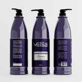 Millia Conditioner 3 Litre – Professional Hair Moisturizer with Argan, Black Seed, Coconut, Olive Oil, and Rosemary for All Hair Types