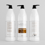 Millia Conditioner 3 Litre – Professional Hair Moisturizer with Argan, Black Seed, Coconut, Olive Oil, and Rosemary for All Hair Types