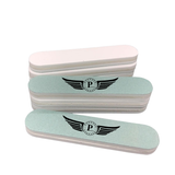 Pilot Mini Nail Buffer Q14-M (30 Pcs Pack) – Green & White ,  Professional Mini Nail Buffers for Manicure & Pedicure ,  Nail Prep & Smoothing Tool