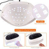 Pilot Club 72W UV LED Nail Lamp for Gel Polish – Professional Nail Dryer with Timer, Auto Sensor & LCD Display for Hands and Feet