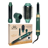 MULLINER 4 in 1 Hair Styler ML-5015 ,  Multi-Functional Hair Dryer Brush & Curling Wand , Volumizing Airflow Technology , 3 Heat & 2 Speed Settings , UK Plug
