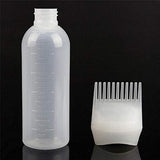 Hair Dye Applicator Bottle with Comb – A-43 Hair Coloring Brush Bottle for Salon and Home Use – Refillable, Easy Dispensing, Mess-Free Application
