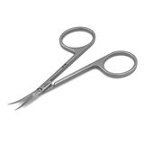 Nghia Cuticle Scissors KD-709 – Professional 21mm Curved Tip Stainless Steel Nail Scissors with Matte Finish and Rounded Handle