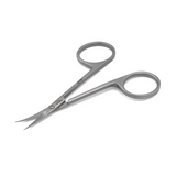 Nghia KD-710 Cuticle Scissor – Sharp Curved Tip, Stainless Steel, Matte Finish, Professional Nail Care Tool (Jaw 103)