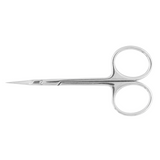 Nghia KD-714 Cuticle Scissor – Sharp Curved Tip, Mirror Polished Stainless Steel, Professional Nail Care Tool (Jaw 102.5)