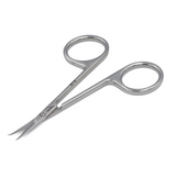 Nghia KD-715 Cuticle Scissor – Sharp Hooked Tip, Mirror Polished Stainless Steel, Professional Nail Care Tool (Jaw 102.5)