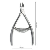 Nghia Cuticle Nipper CL-S01 – 7mm Stainless Steel Precision Nail Cutter with Spiral Spring & Anti-Rust Joints