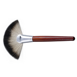 Wooden Handle Makeup Brushes  – Fan, Eyeshadow, Powder, Blush & Angled Contour Brushes for Flawless Application