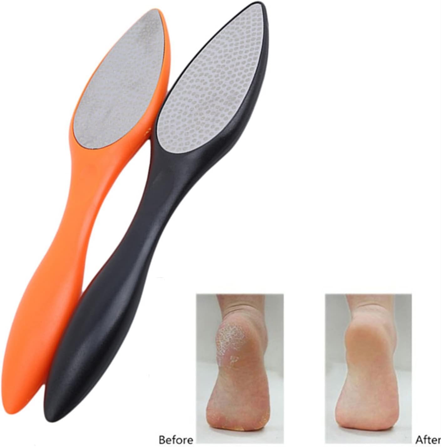 Foot Smooth File Foot File -Orange Waterdrop-Shaped Foot Care Tool for Smooth, Soft Fee ...