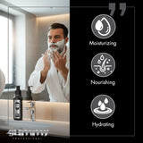 Gummy Professional 2-in-1 Beard Shampoo & Conditioner - Silicone-Free, Vitamin-Infused Beard Cleanser for Hydration & Dandruff Prevention, 100ml