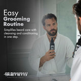 Gummy Professional 2-in-1 Beard Shampoo & Conditioner - Silicone-Free, Vitamin-Infused Beard Cleanser for Hydration & Dandruff Prevention, 100ml