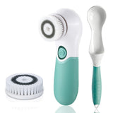 TOUCHBeauty TB14839 2‑in‑1 Electric Facial & Body Cleaning Brush – Dual Speed, Rotating Brush System, Detachable Handle, Battery Operated (Face & Body Cleansing Device)