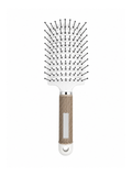 Hair Brush M-94 Silver Vented Detangling Brush with Grip Handle