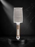 Hair Brush M-94 Silver Vented Detangling Brush with Grip Handle