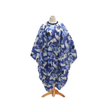 Kids Cutting Cape J-‏963 Size (‏140*160cm) - Fun Paint Splash Haircut Cape in Blue – Large, Waterproof & Easy to Clean