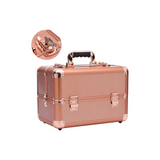 Makeup Bag (Small) T-28 - Portable Lockable Makeup Bag , Cosmetic Case with Aluminum Alloy, Travel Beauty Organizer