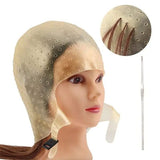 Highlight / Bleaching Cap Q-41 - Beige | Professional Reusable Cap with Needle for Precise Hair Highlights