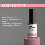 Thuya Ridge Filler Base Coat 14 ml – Nail Ridge Filler & Strengthening Base Coat for Uneven Nails, Air-Drying Nail Smoothing Base