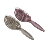 Dompel Amazonia Eco-Friendly Hair Brush – Sustainable Detangling Brush for Long, Thick Hair Made with Organic Coffee Grounds – Aromatic, Biodegradable, and Recyclable Styling Tool